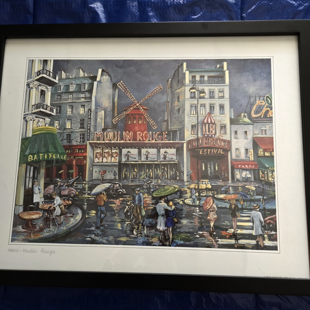 Framed Paris Moulin Rouge Art Print